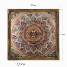 Wallity Cuadro Decorativo Enmarcado en MDF Multicolor MZM249